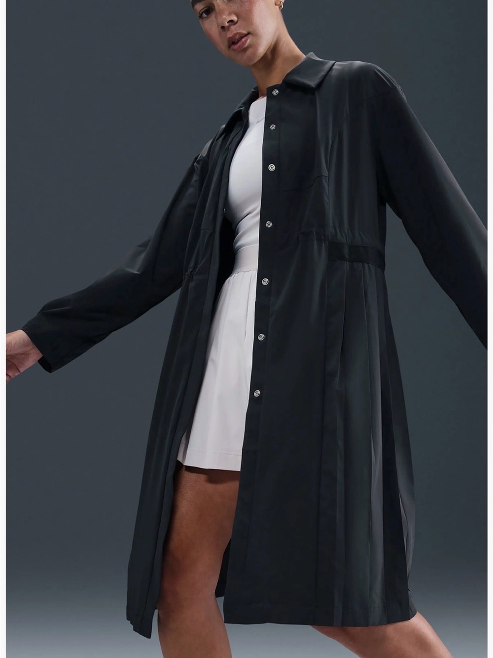 Women’s Nike Dri Fit Black Long Coat